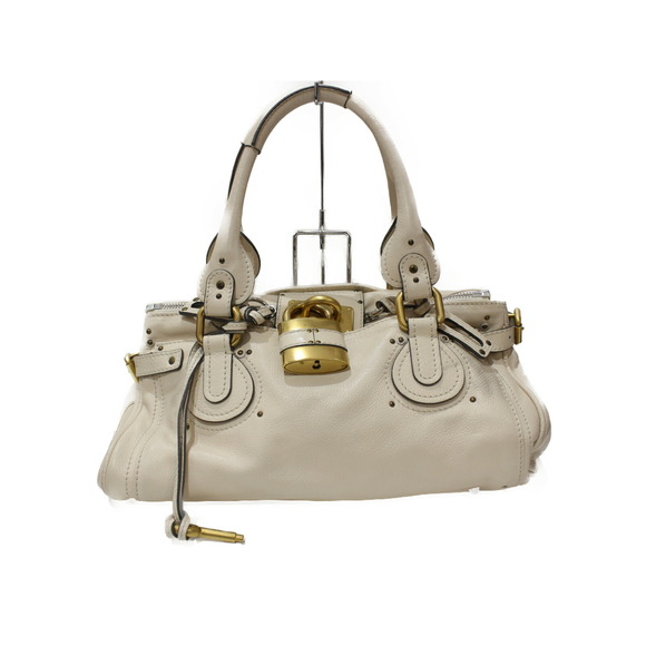 Chloe Handbags - CHLOE Paddington Leather Tote Bag Off White